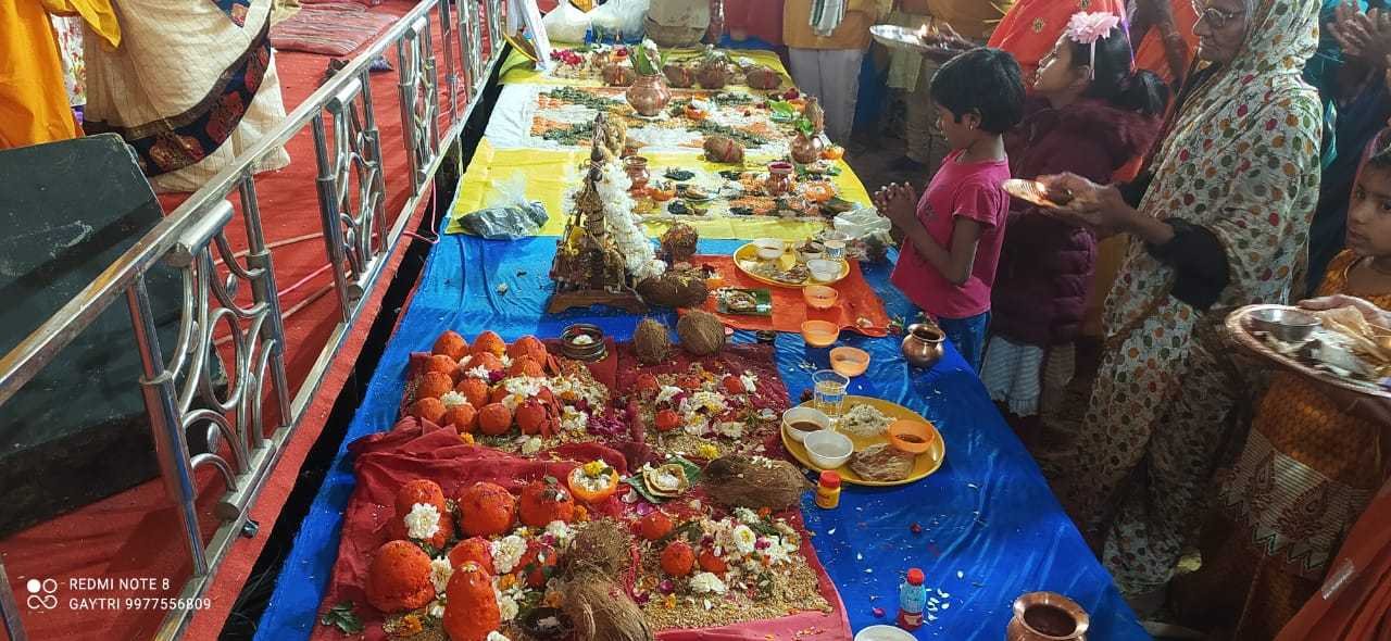 भंडारा प्रसादी के साथ भागवत कथा पुरान का हुआ समापन