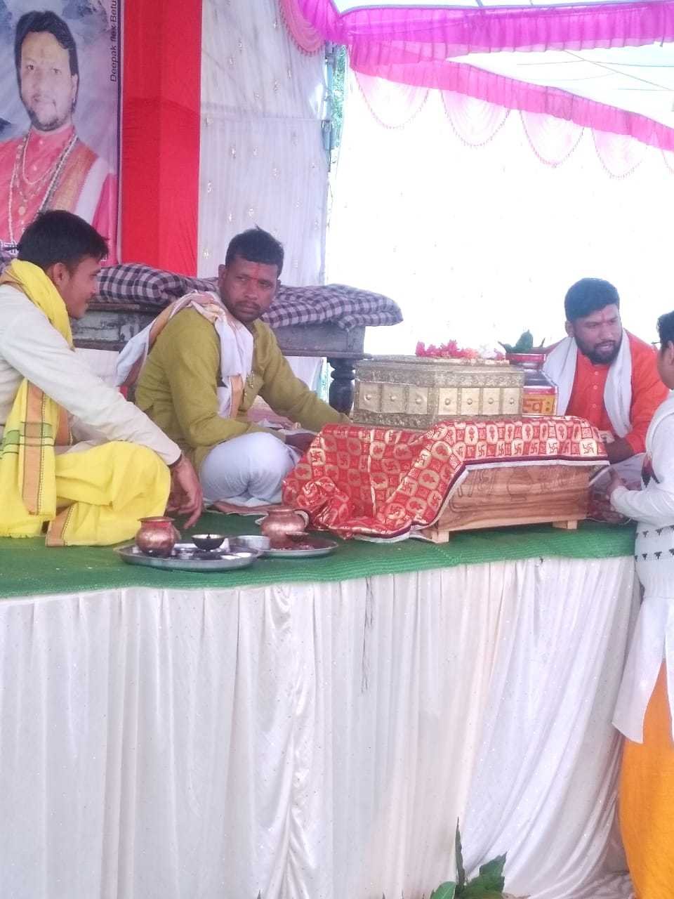 सातनेरमेंकलश यात्रा के साथ मुक्तेश्वरमहाशिवपुराण प्रारंभ