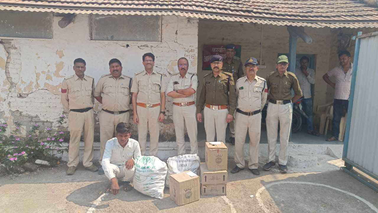 आबकारी विभाग ने 50 हजार की अवैध मदिरा की जप्त