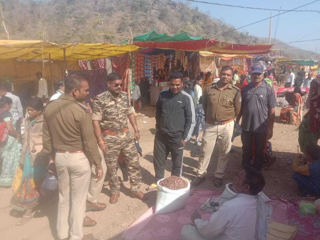 आठनेर पुलिस ने सालबर्डी में कीचाक-चौबंद व्यवस्था