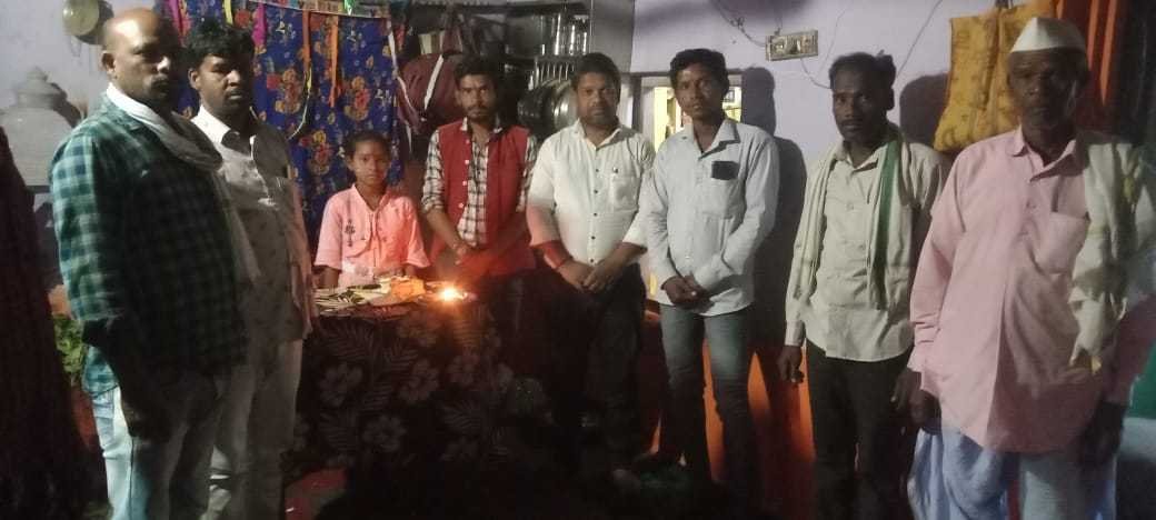 अदिति भुसुमकर के जन्मदिन समारोह में पहुंचे बिरसा मुंडा क्रांति दल के प्रदेश अध्यक्ष अजय कवड़े