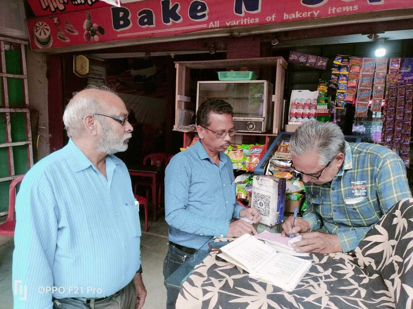 कोटपा एक्ट के तहत 3 दुकानों पर की कार्यवाही