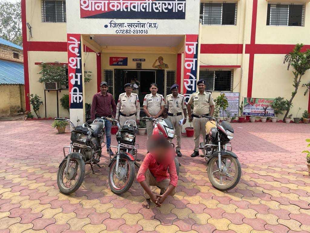 खरगोन पुलिस ने वाहन चोरी करने वाले ललीत उर्फ लाला को किया गिरफ्तार