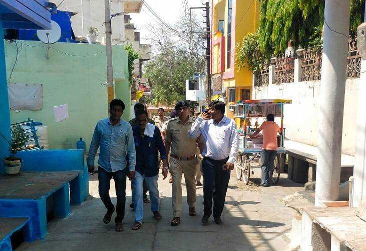 श्रीरामजुलुस मार्ग का अधिकारियों ने किया अवलोकन