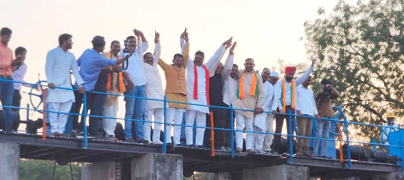 तवा बांध से छोड़ा मूंग की सिंचाई के लिए पानी