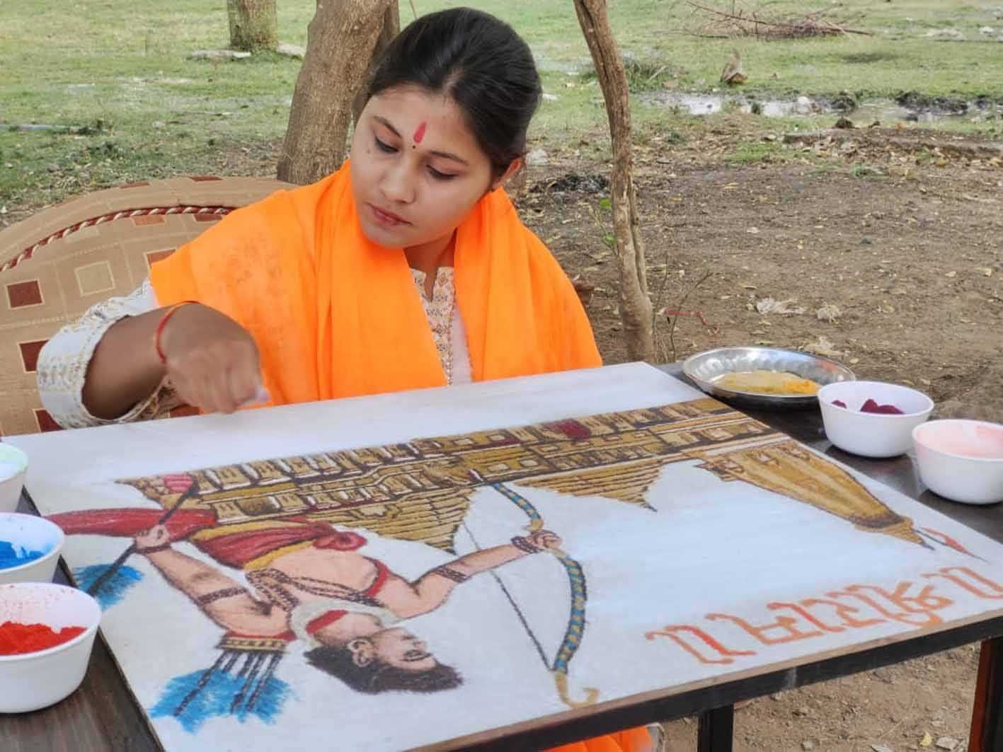 कला का शानदार प्रदर्शन