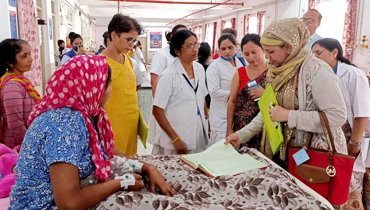 जिला अस्पताल का श्रीनगर एवं पुणे की टीम ने किया निरीक्षण