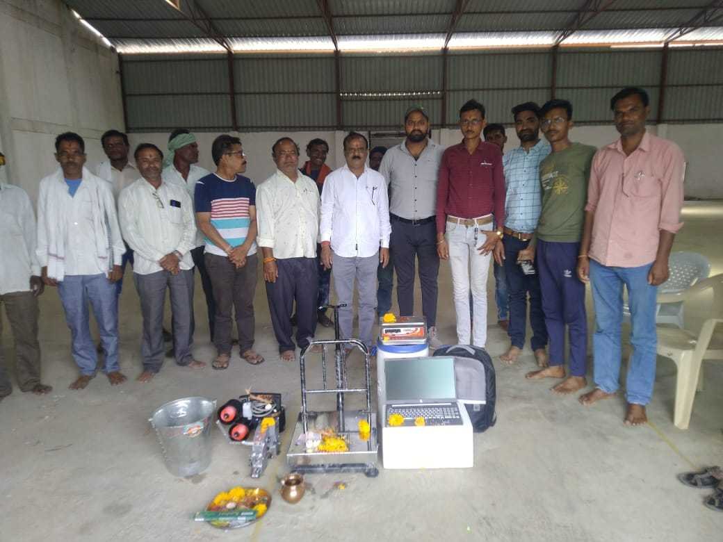 तौल कांटो के पुजन के साथ गेंहू, चना खरीदी प्रारंभ