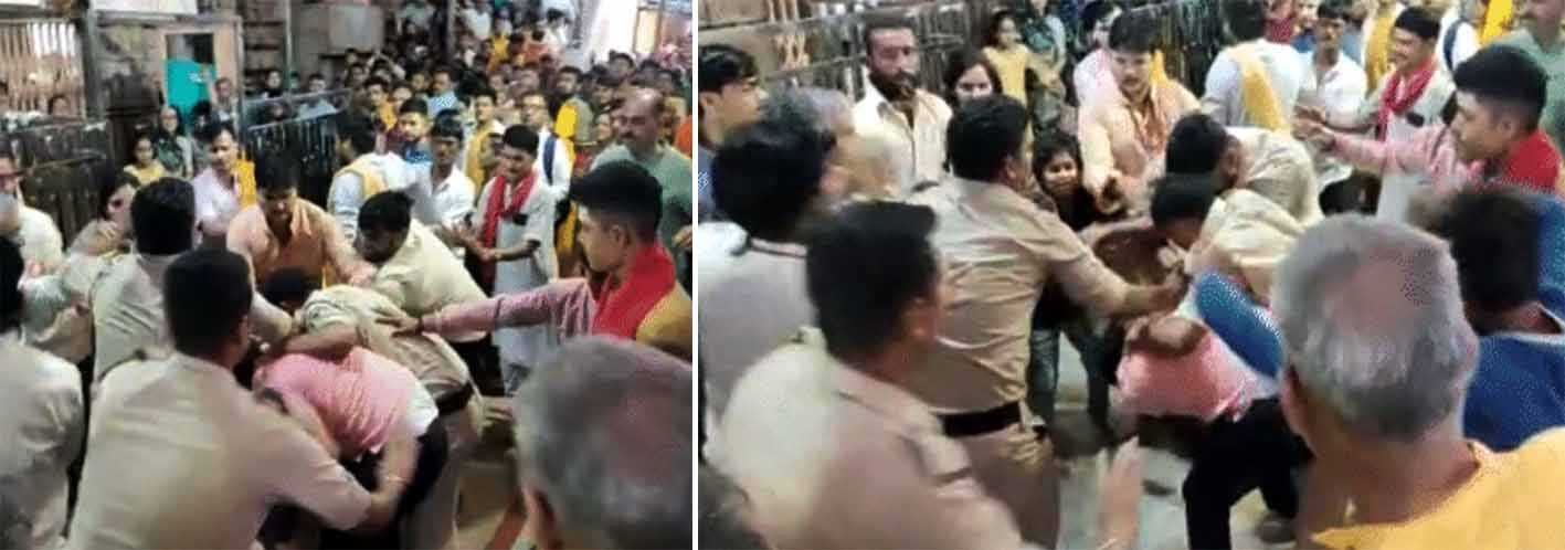 ओंकारेश्वर में श्रद्धालुओं के साथ अभद्रता का मामला