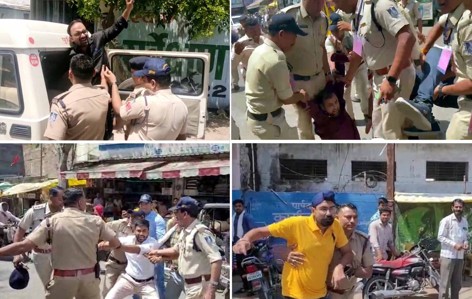 सीएम के आने से पहले पुलिस ने लोकेशन ट्रेस कर कांग्रेसियों पकड़ा