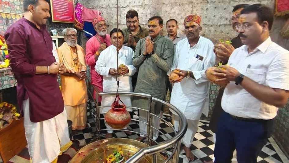 ओंकारेश्वर पहुंचे भाजपा प्रदेशाध्यक्ष