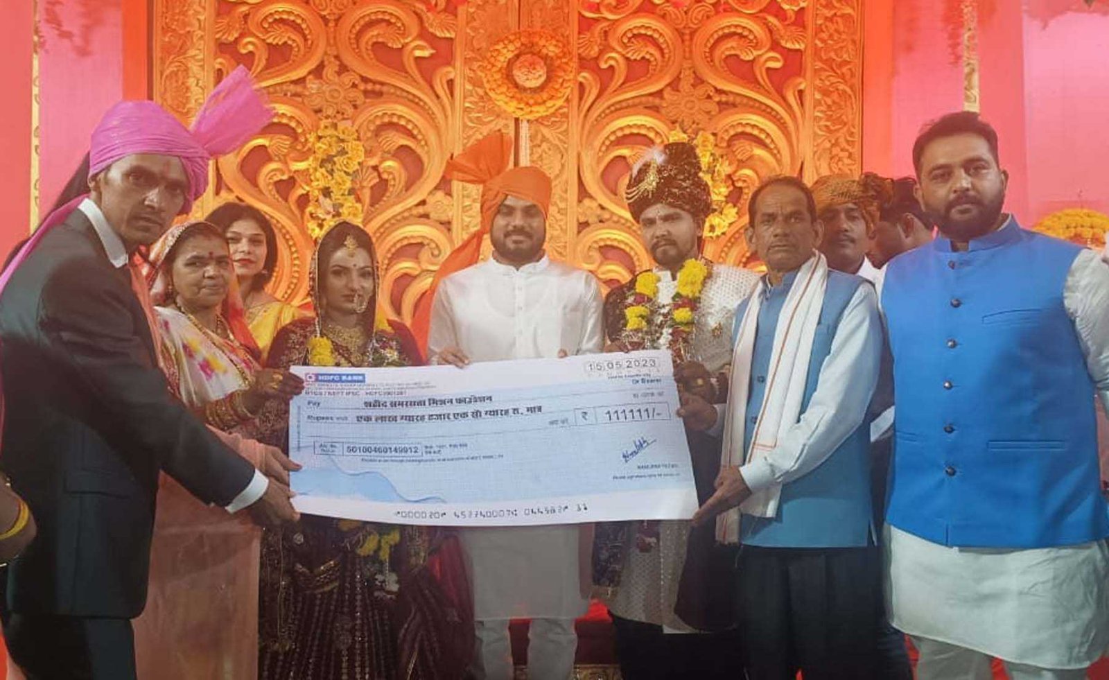 अनूठी पहल: युवा ने अपने विवाह पर शहीद परिवारों के लिए दी 1 लाख 11 हजार की राशि