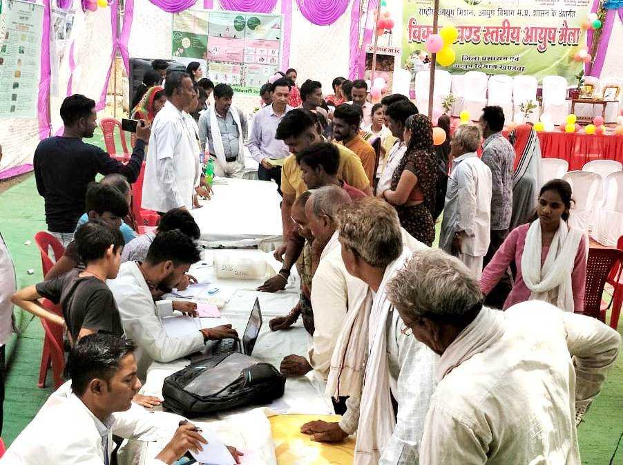 बोरगांव बुजुर्ग में आयुष मेला सम्पन्न