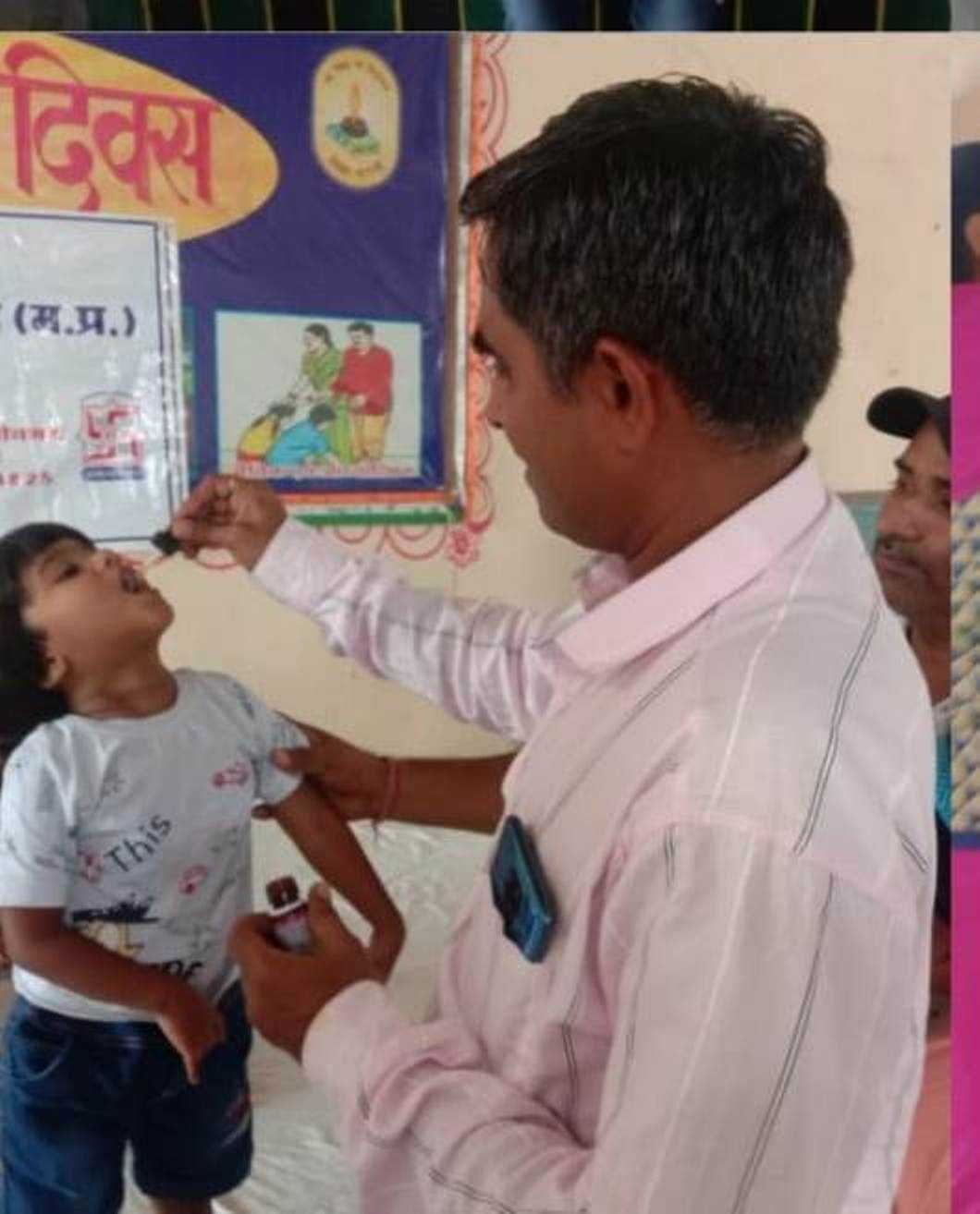 49 भैया-बहनों का पुष्य नक्षत्र में स्वर्णप्राशन कराया गया