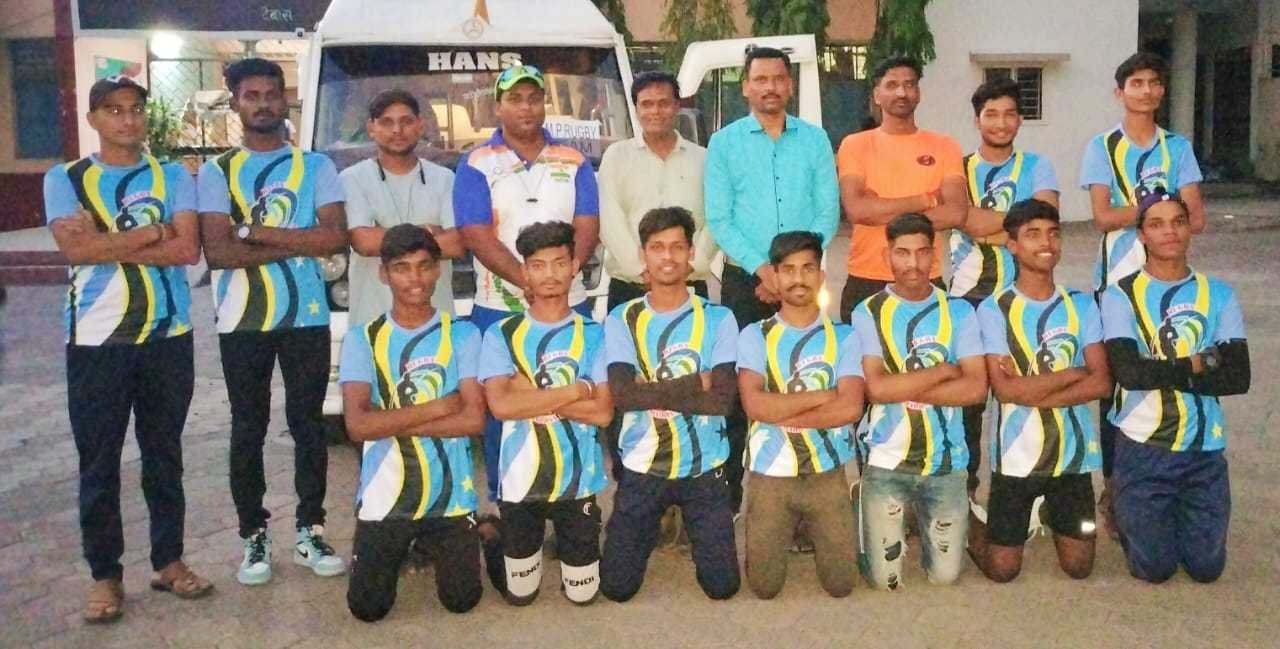 रग्बी जूनियर नेशनल में भाग लेने के लिए मध्यप्रदेश की टीम पुणे रवाना