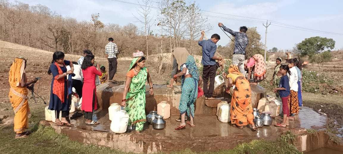 रजोला पंचायत के ग्राम पलासपानी में जलसंकट गहराया