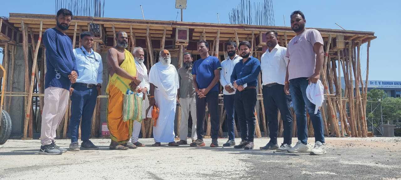 तिरुपति से आये संतों ने किया तिरुपति बालाजी की मूर्ति स्थान का निरीक्षण