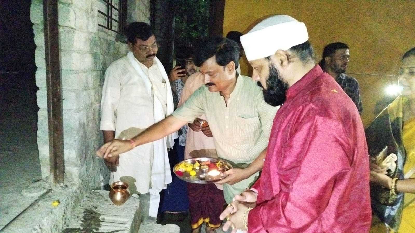 मयूर विहार कॉलोनी में विधायक निधि से बनने  वाले चबूतरा  एवं शेड निर्माण कार्य का हुआ भूमि पूजन