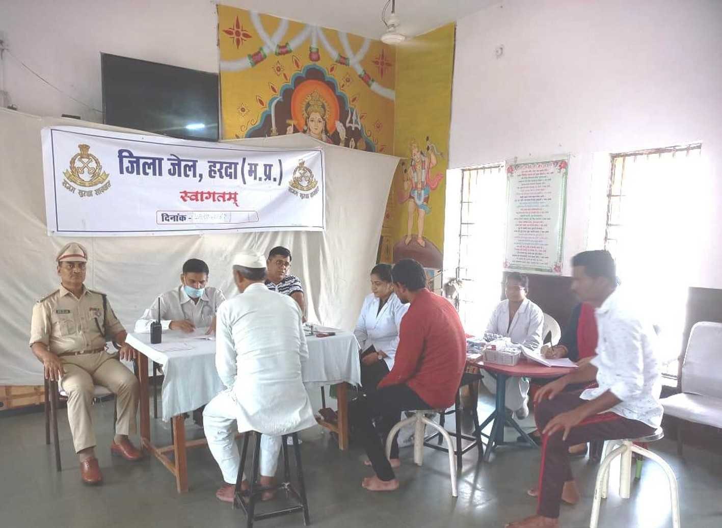 जिला जेल में स्वास्थ्य शिविर आयोजित