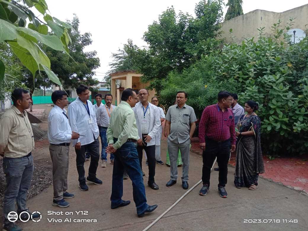 राष्ट्रीय लक्ष्य असेसमेंट टीम ने झिरन्या में स्वास्थ्य सेवाओं की व्यवस्थाएं जांची