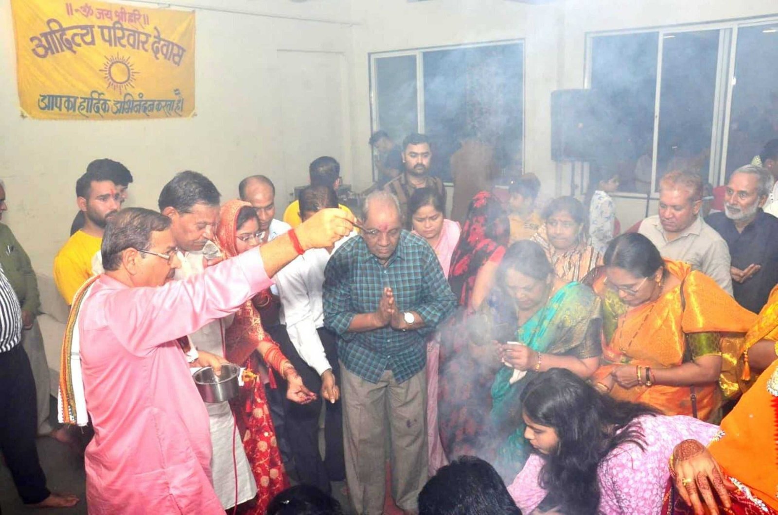 सूर्यपूजन, सत्संग एवं भण्डारा प्रसादी के साथ आदित्य परिवार ने मनाया गुरूपूर्णिमा पर्व