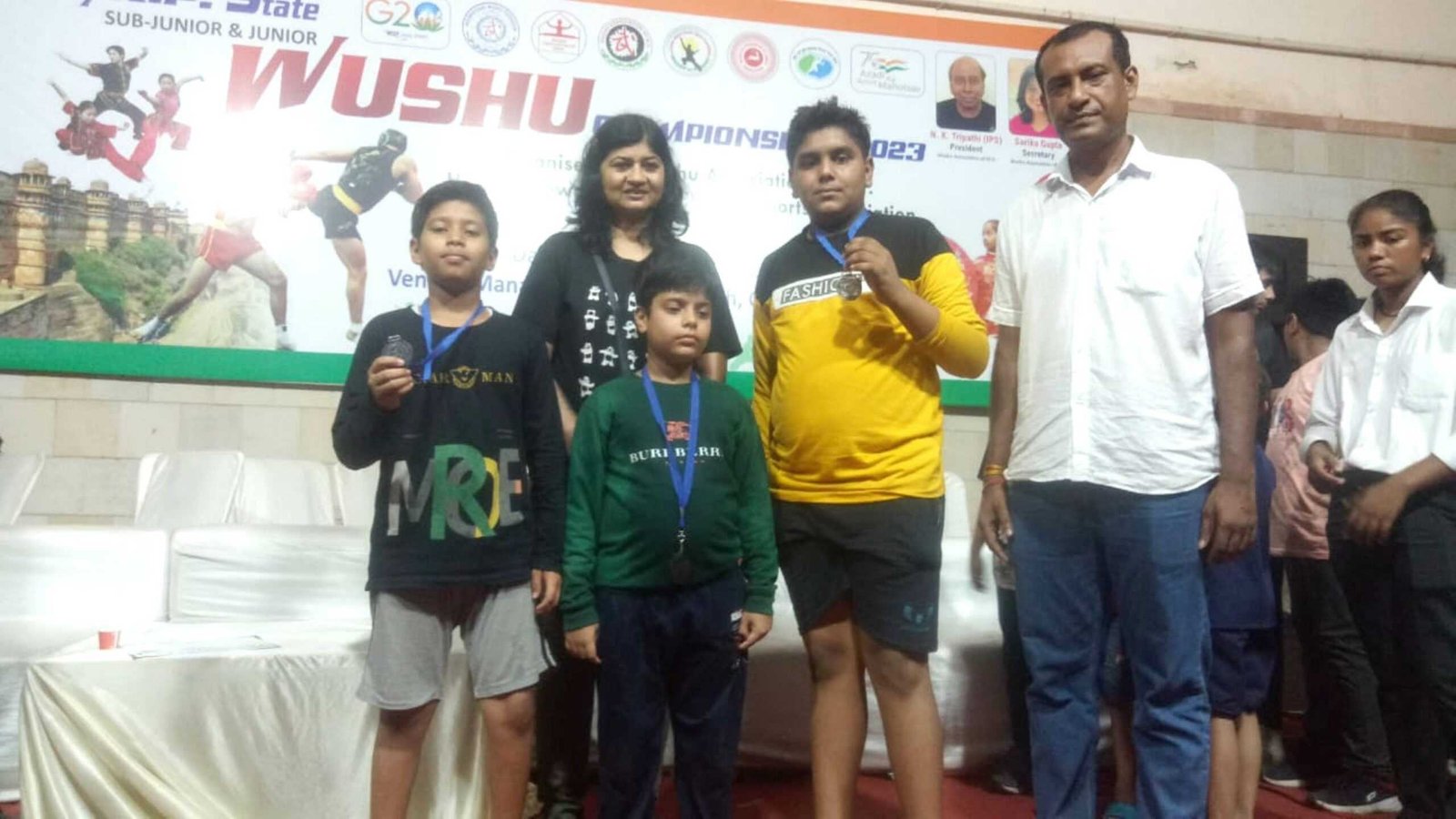 राज्य स्तरीय वूशु प्रतियोगिता में खिलाडियों ने जीता एक सिल्वर व 2 ब्रॉस मेडल