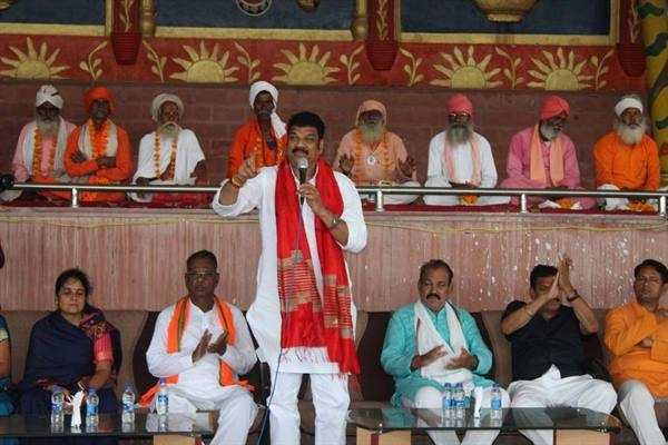 संत रविदास महाराज जी के मंदिर के लिये सुरखी विधानसभा के हर गाँव से एकत्रित की जायेगी एक मुट्ठी मिट्टी