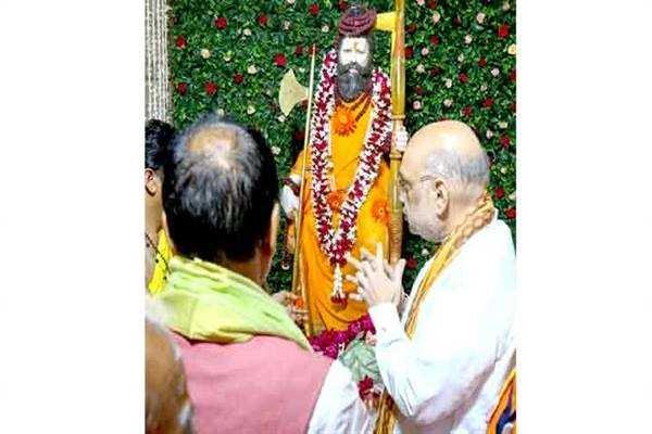 गृह मंत्री अमित शाह ने भगवान श्री परशुराम जन्मस्थली, जानापाव में दर्शन और पूजन-अर्चन किया