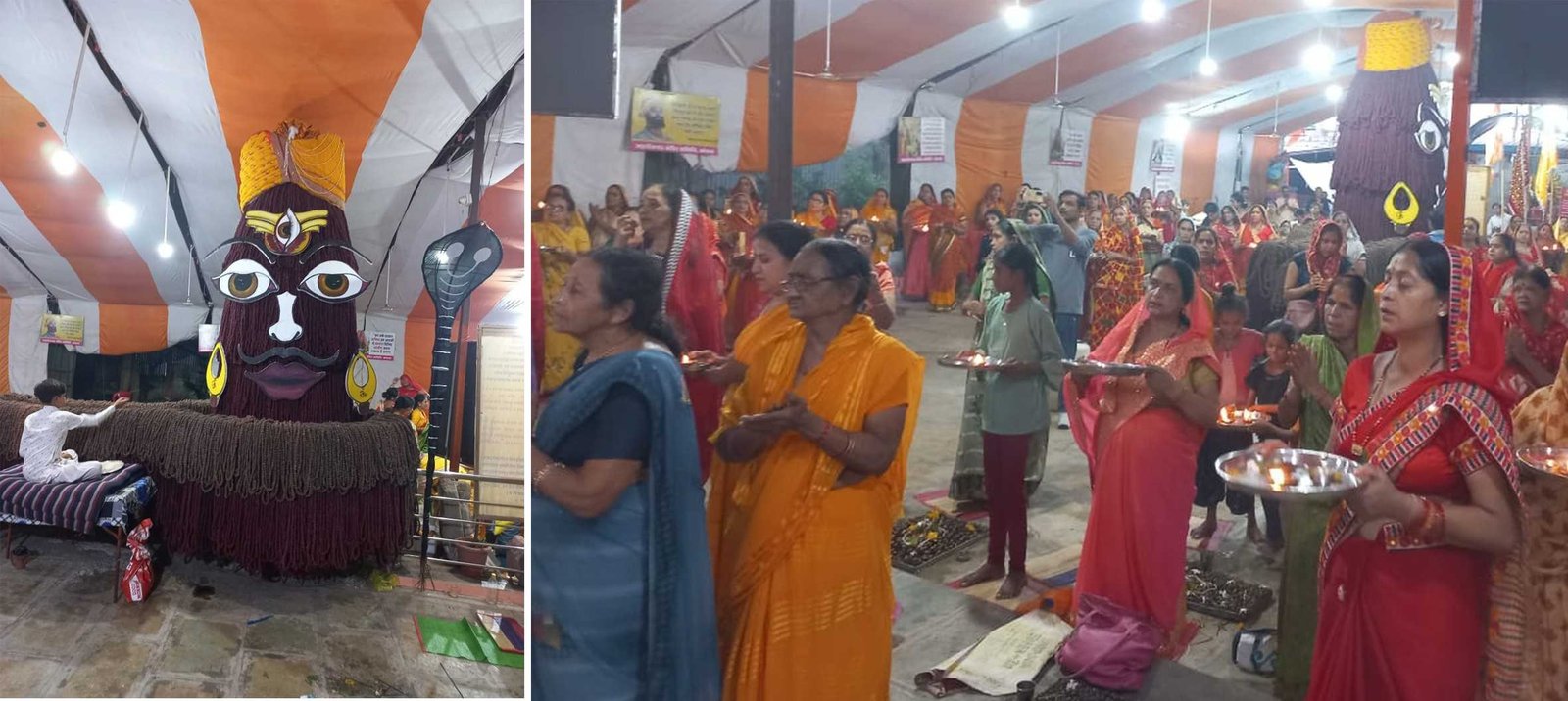 सवा लाख रूद्राक्ष से बने शिवलिंग ओंकार मंत्र से हो रहे अभिमंत्रित