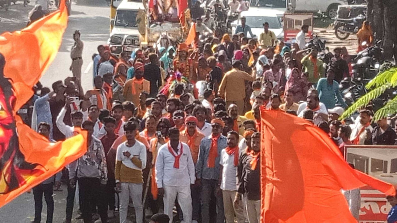 क्रांतिकारी वीरांगना अवंती बाई लोधी की जयंती पर समाजजनों ने निकाली शौर्य यात्रा