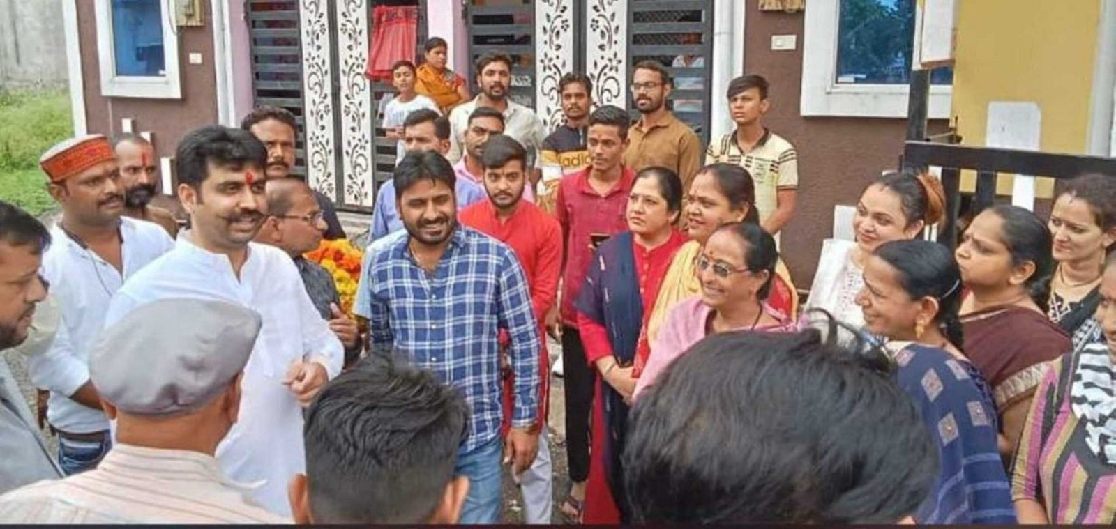 अर्चना विहार कॉलोनी वासियों ने विक्रम सिंह पवार का किया स्वागत