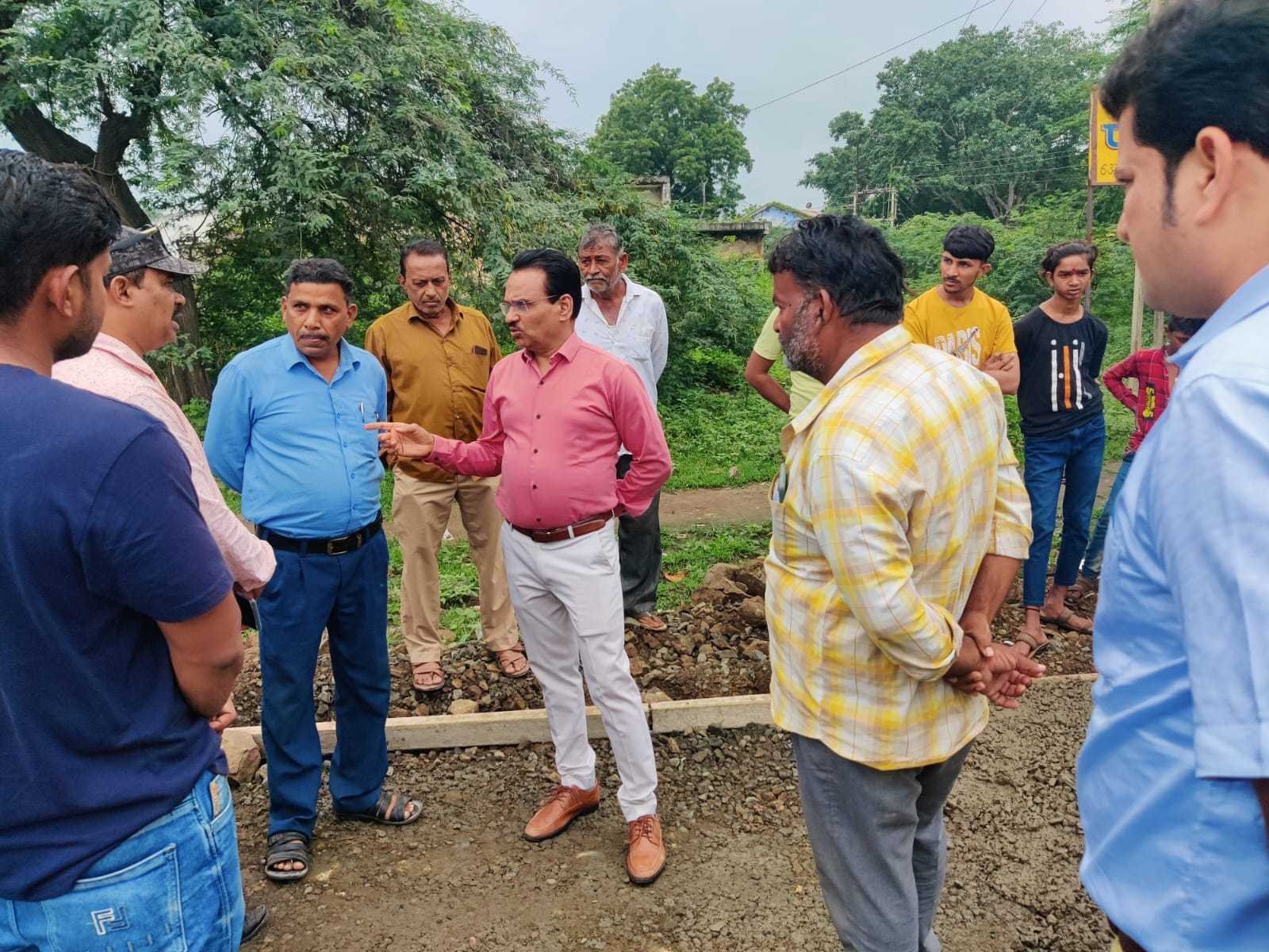 औरंगपुरा सड़क निर्माण की गुणवत्ता जाँची