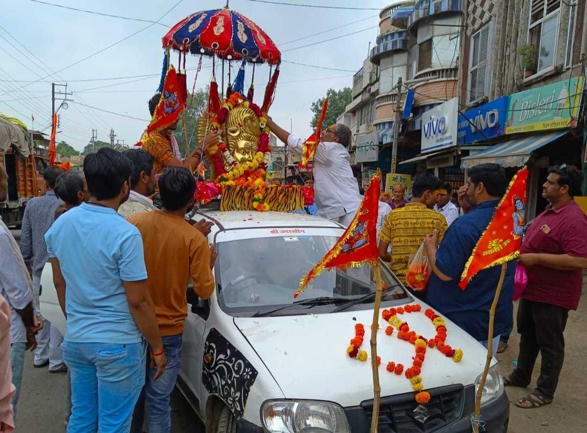 भीमेश्वर महादेव मंदिर से मोहदरी तक निकाली कावड़ यात्रा