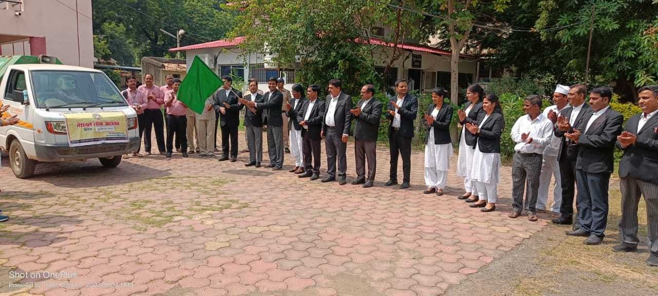 नेशनल लोक अदालत के प्रचार-प्रसार के लिए वाहन रवाना