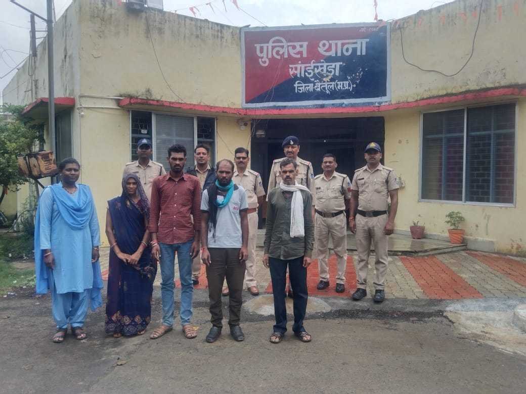 नाबालिग के अपहरणकर्ताओं को सांईखेड़ा पुलिस ने किया गिरफ्तार