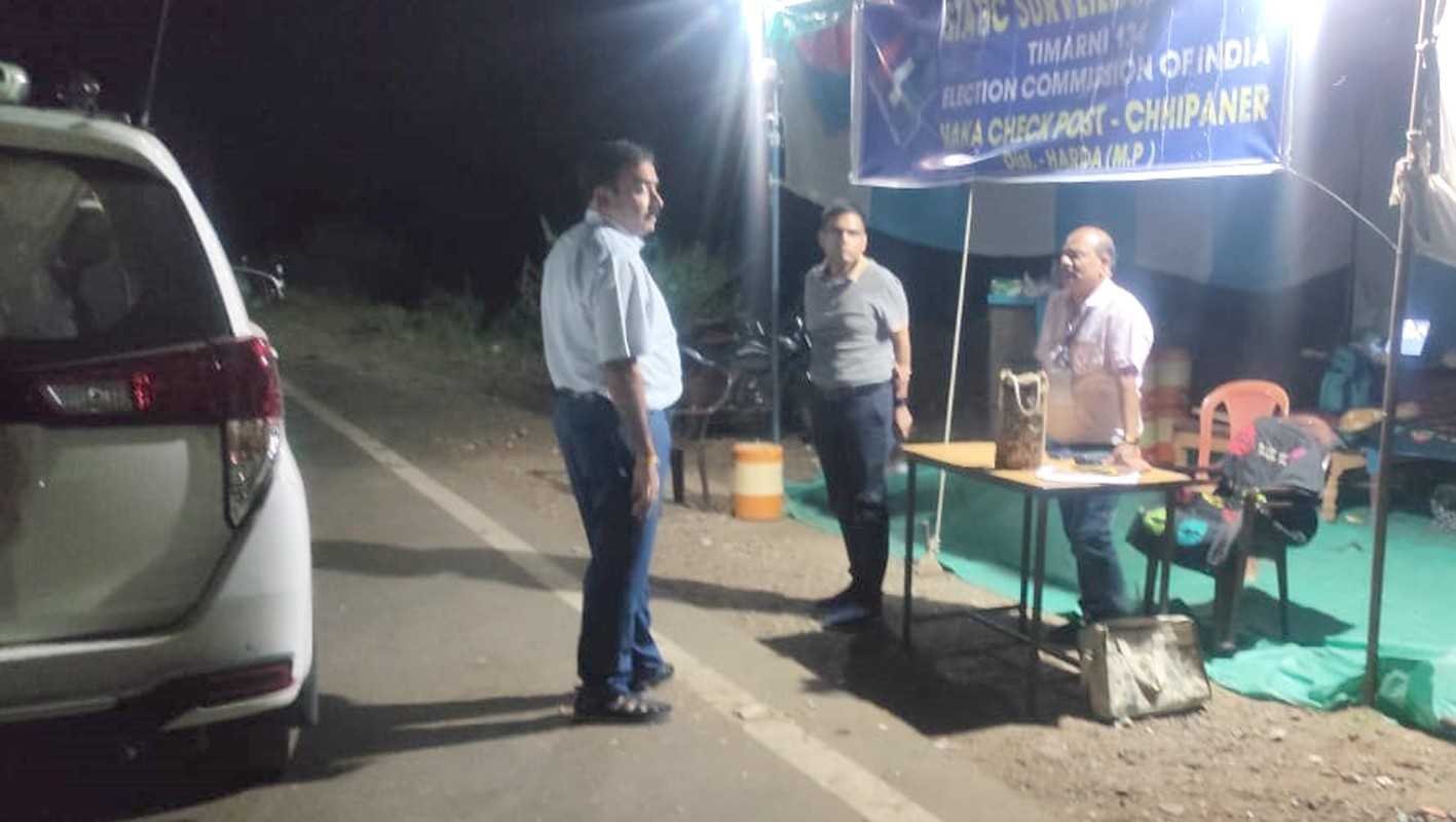 कलेक्टर ने छीपानेर जांच चौकी का किया निरीक्षण