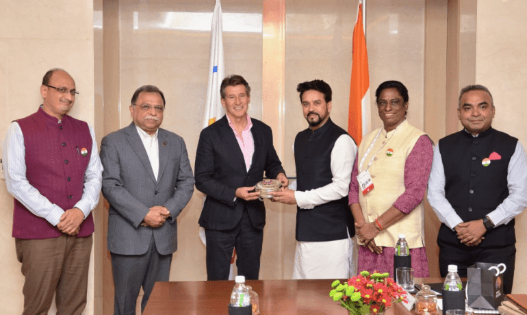 अनुराग सिंह ठाकुर ने मुंबई में अंतर्राष्ट्रीय ओलंपिक समिति के सदस्यों से मुलाकात की