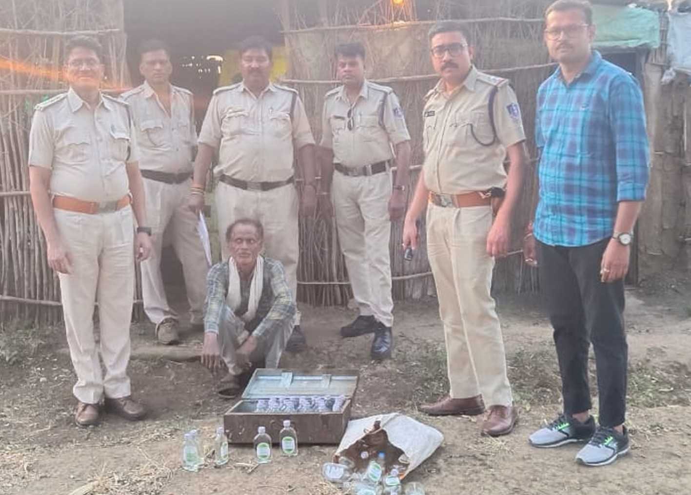 महाराष्ट्र-पाल सीमा से अवैध शराब जब्त