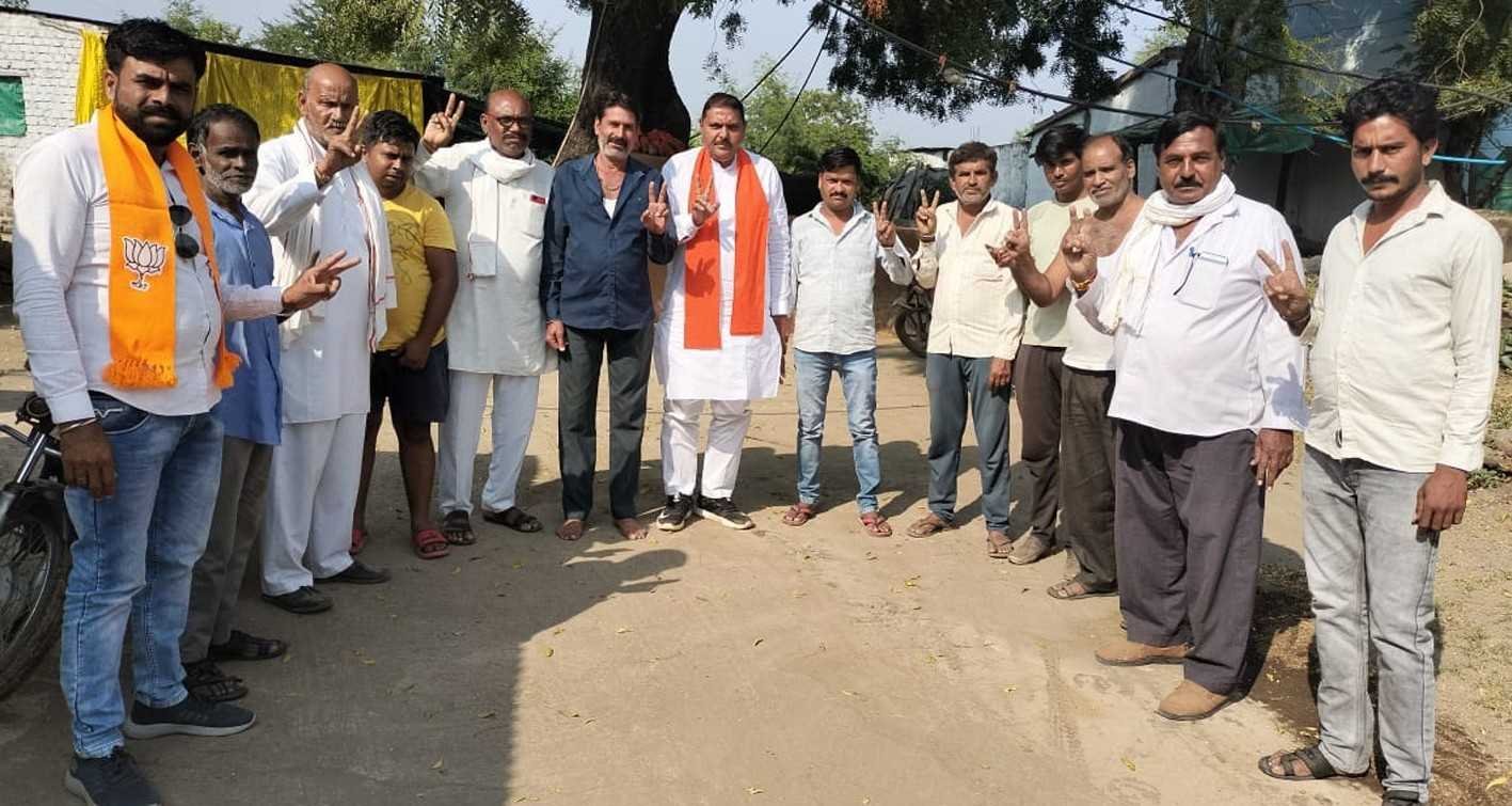 भाजपा जिलाध्यक्ष ने किया जनसंपर्क