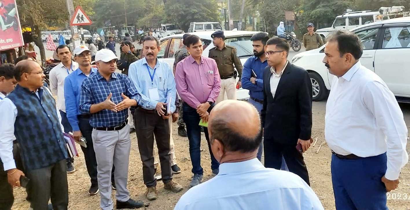 कलेक्टर-एसपी ने मतगणना की तैयारियों का लिया जायजा