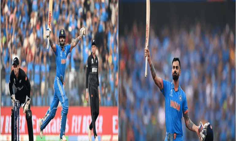 आईसीसी क्रिकेट विश्‍वकप में भारत ने न्यूज़ीलैंड को 70 रनों से हराकर फ़ाइनल में प्रवेश किया