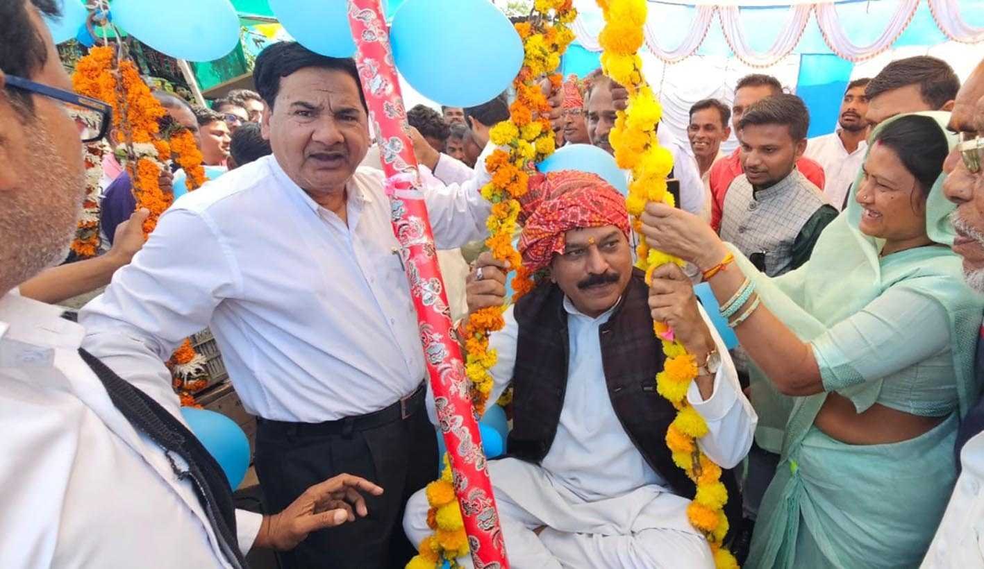 विधायक ने सीसी रोड का किया भूमिपूजन