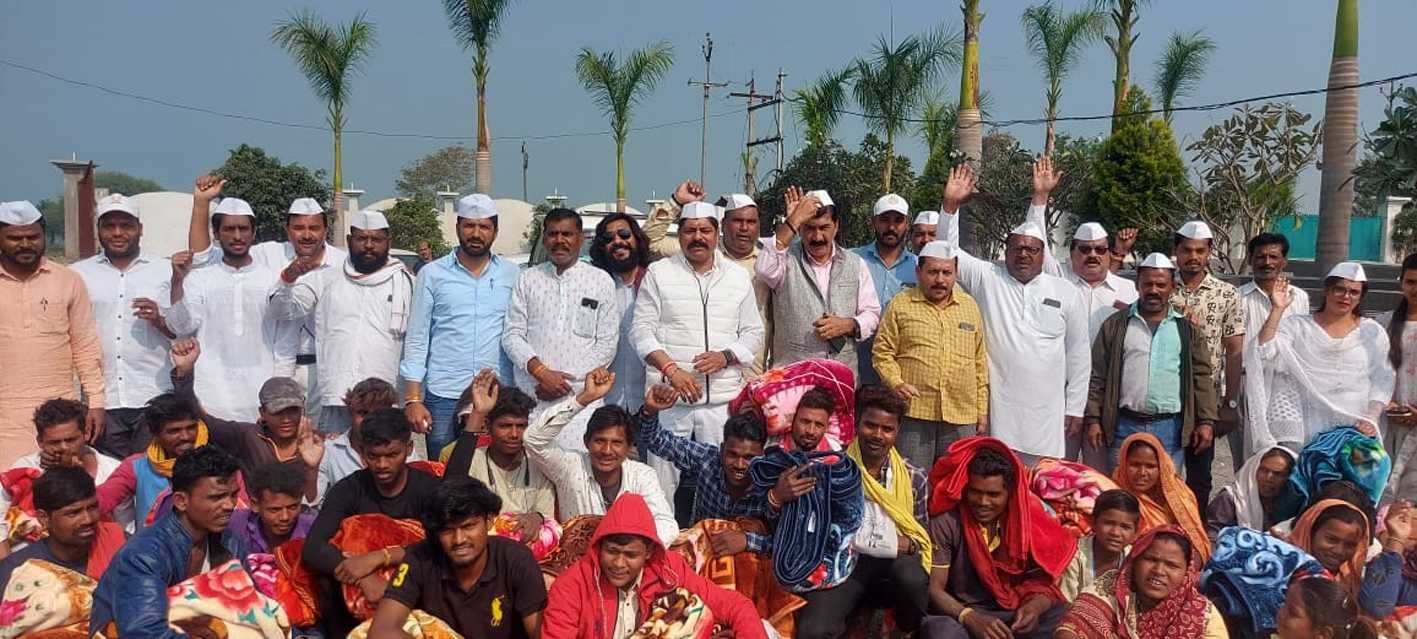 १००वीं वर्षगांठ पर कांग्रेस सेवादल ने बांटे कंबल