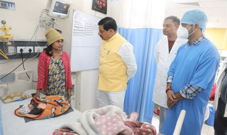 मुख्यमंत्री डॉ. मोहन यादव ने हमीदिया चिकित्सालय का औचक निरीक्षण किया