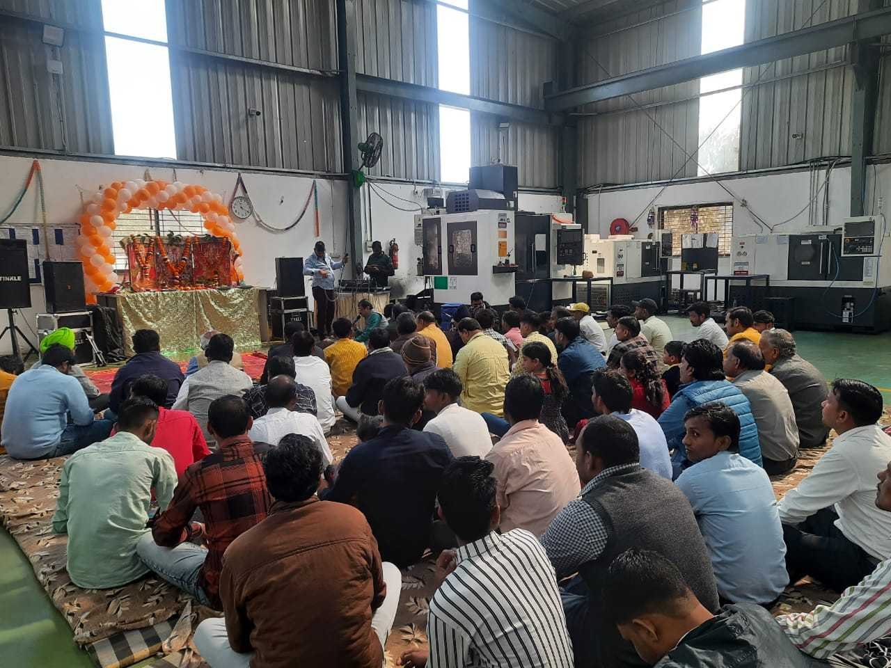 बालाजी इंजीनियर्स परिसर हुआ राममय