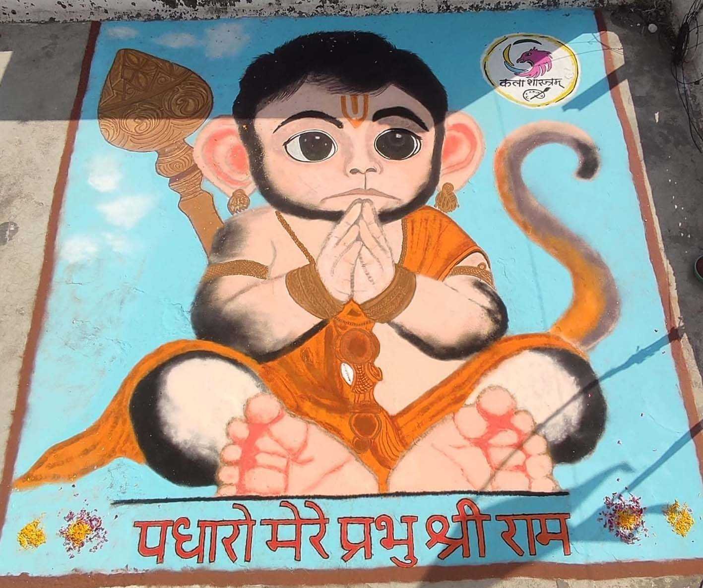 कला के माध्यम से प्रभु की भक्ति ….