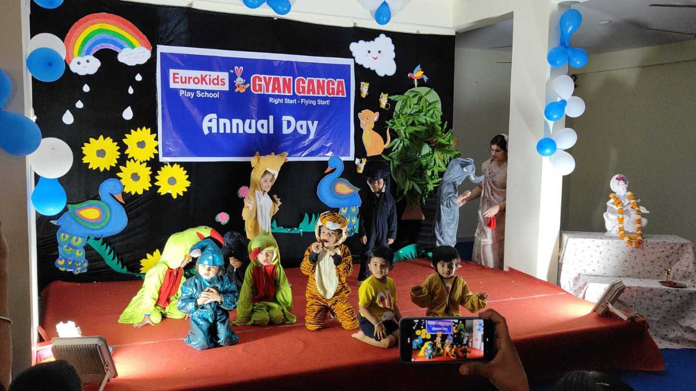 यूरो किड्स ज्ञान गंगा प्ले स्कूल में मनाया वार्षिक उत्सव