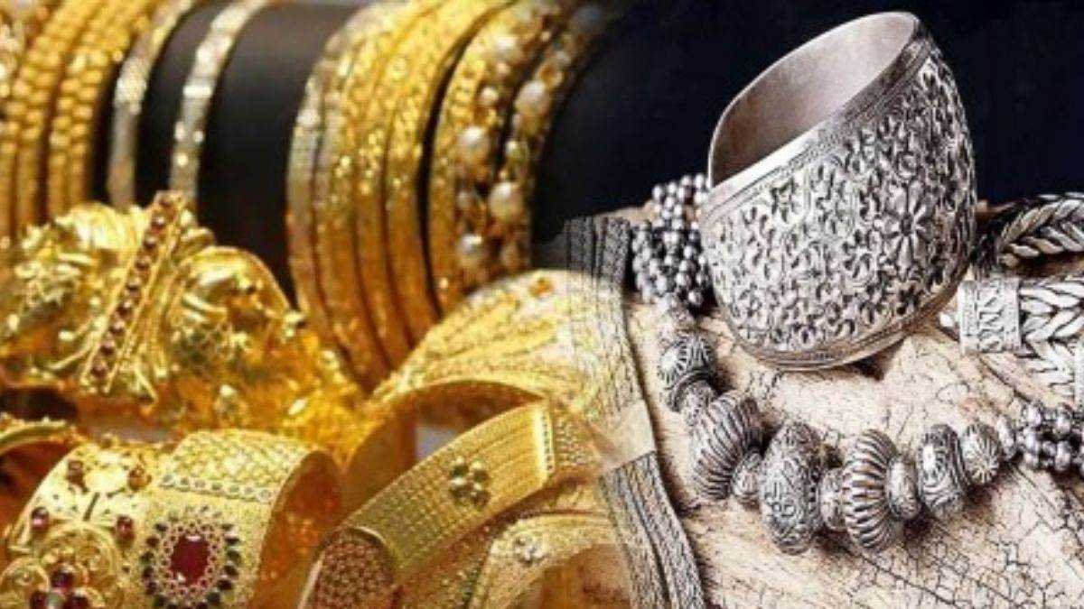 डालर में मजबूती से सोने के भाव बढ़कर 66125 रुपये पर