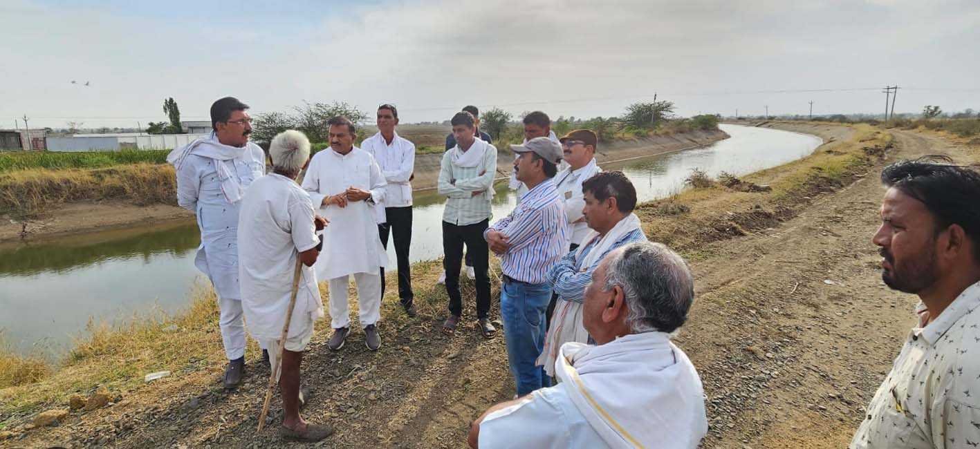 विधायक ने तवा नहर की मेन केनाल का किया निरीक्षण