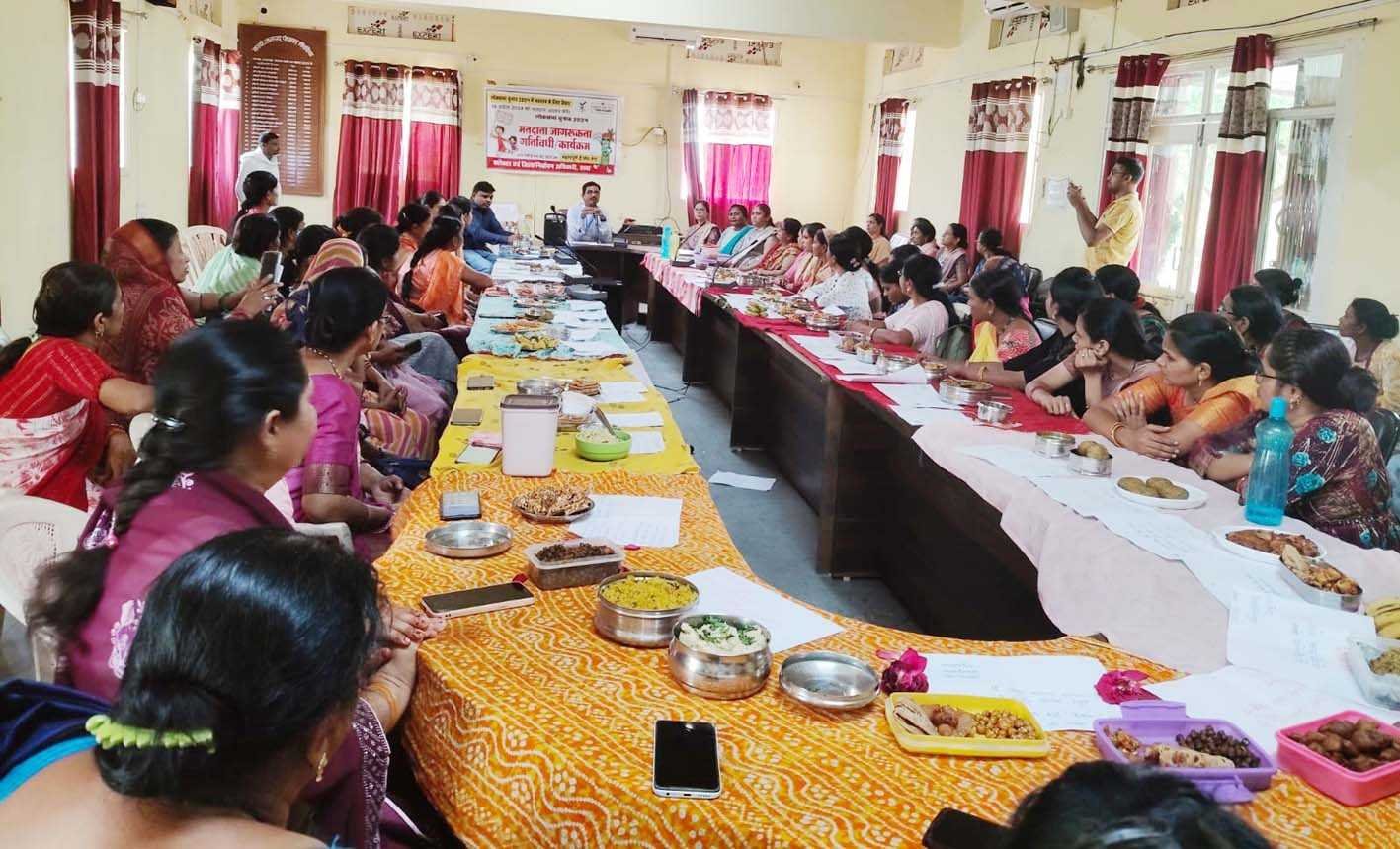 स्वादिष्ट व्यंजन बनाकर दिया मतदाता जागरूकता का संदेश